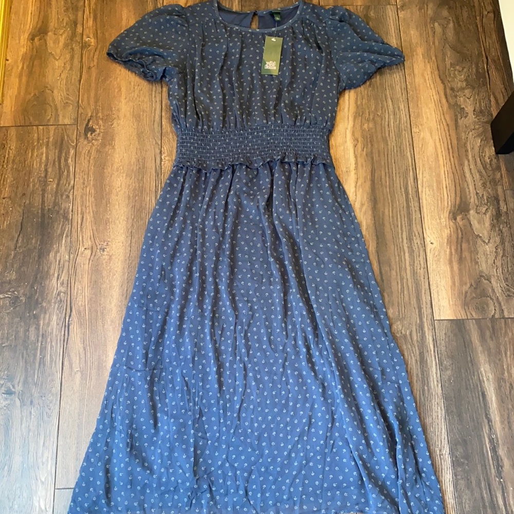 ❤️Beautiful and elegant with elastic waist dress